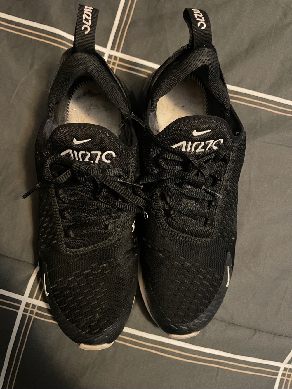 Nike Black and White Women’s Air Max Athletic Sneakers - Picture 2 of 6